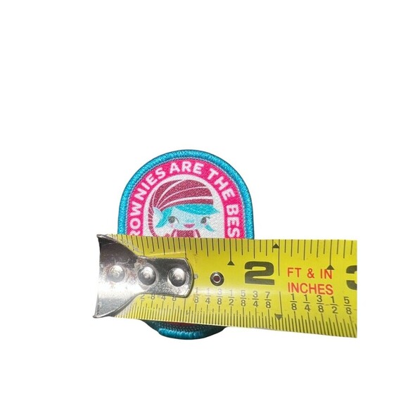 NEW Girls  Scouts Brownies  Are The Best! 2" Oval Embroidered Patch Souvenirs - Picture 3 of 3